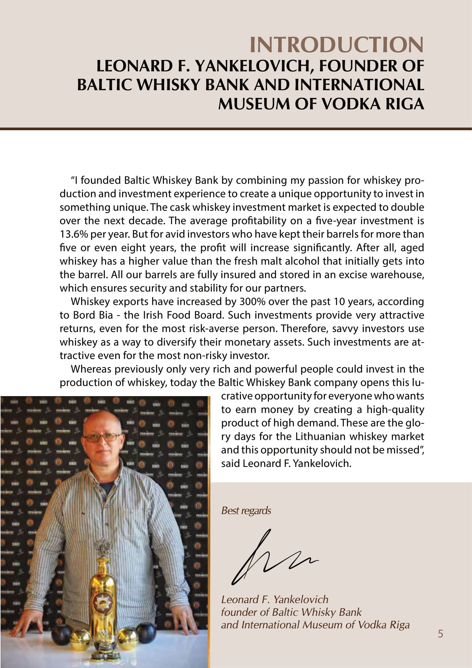 Baltic Whisky Bank book page 5