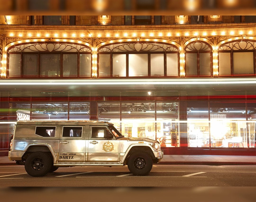 DARTZ RHT vehicle in a garage