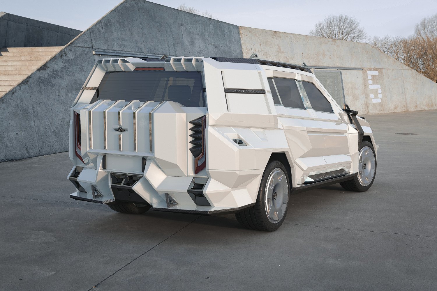 The DARTZ Prombron’ Black Alligator MMXX from the rear