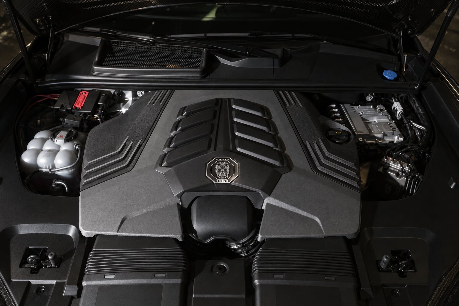 The engine bay of the Iron Diamond CLV